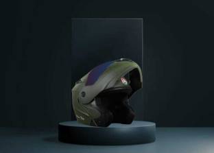FOROLY Deletion Adien Flipup ISI with Rainbow Visor Motorbike Helmet