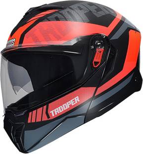 STUDDS D1 MATT BLACK RED N8 Motorbike Helmet