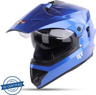 Steelbird Off Road GT ISI Certified Motocross Helmet for Men with Inner Sun Shield Motorbike Helmet