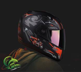 DALPHIN MODA ABS Material Shell Full Face Helmet, Unti UV Scratch Resistance Fog Resistance Motorbike Helmet