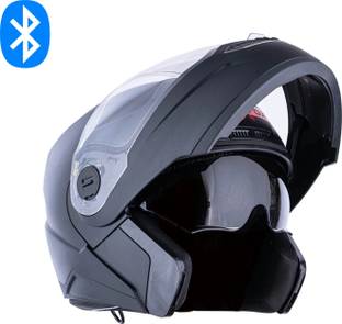 HEADFOX N2 Smart Bluetooth GPS | Waterproof | Calls | Music | Voice Asst. Dashing DV Motorbike Helmet