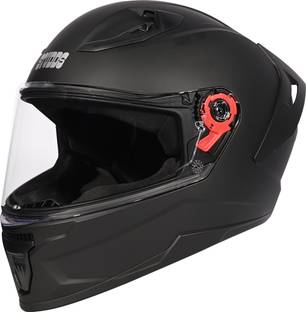 STUDDS Raider Super ISI Certified Full Face Helmet with Spoiler and Clear Visior Motorbike Helmet