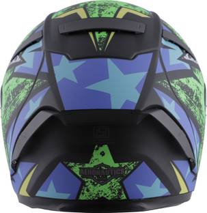 Steelbird SA-2 Star ISI Certified Full Face Graphic Helmet Motorbike Helmet