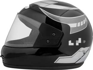 ASDH FULL FACE HELMET(ISI APPROVED) Motorbike Helmet SIlver Motorbike Helmet