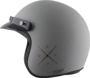 Axor Retro Jet Euro Globe Motorbike Helmet