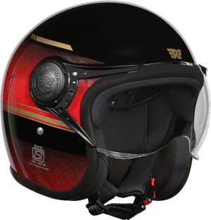 ROYAL ENFIELD Jet MLG Neo 1901 Graphics Open Face with Visor ISI & DOT Certified Helmet Motorbike Helmet