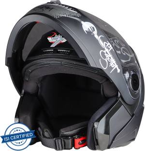 Steelbird SBA-7 Mahavir ISI Certified Flip-Up Helmet for Men Motorbike Helmet