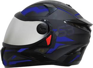 Steelbird SBH-17 Terminator ISI Certified Full Face Graphic Helmet Motorbike Helmet