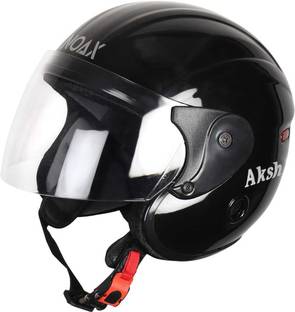 NOAX Protector Kawach Black GLOSSY indicator Motorbike Helmet
