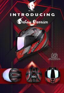 urban carrier ABS Material Open Face Clear Visor Helmet, UV Scratch Resistance Motorbike Helmet