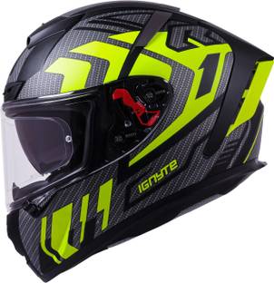 IGNYTE IGN-4 Atomixx ISI/DOT Certified Full Face Graphic Helmet with Inner Sun Shield Motorbike Helmet