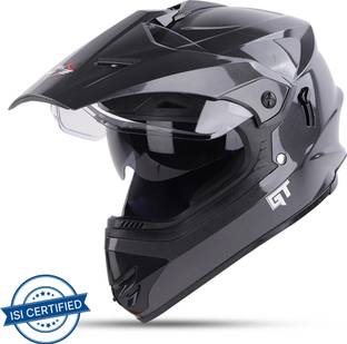 Steelbird Off Road GT ISI Certified Motocross Helmet for Men with Inner Sun Shield Motorbike Helmet