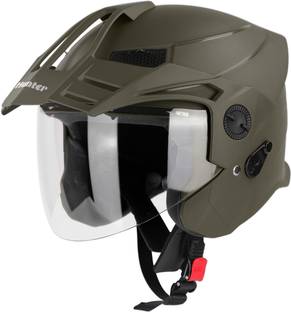 Steelbird SBH-23 Hunter ISI Certified Open Face Motorbike Helmet