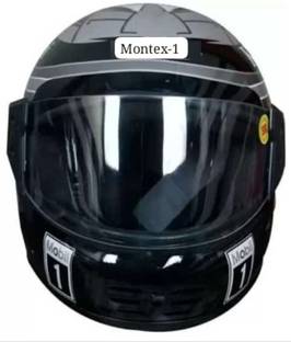 MonteX-1 Silverblack#23 fit Motorbike Helmet