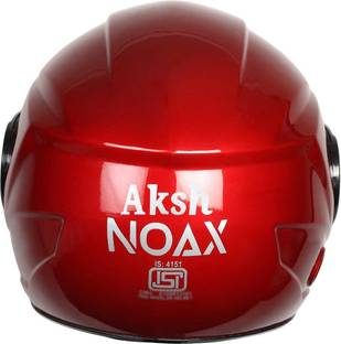 NOAX Kawach For Head NOX RED GLOSSY Motorbike Helmet