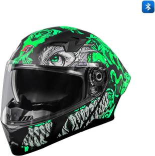 Steelbird SBA-20 Draco Bluetooth Full Face ISI Certified Helmet for Men Motorbike Helmet