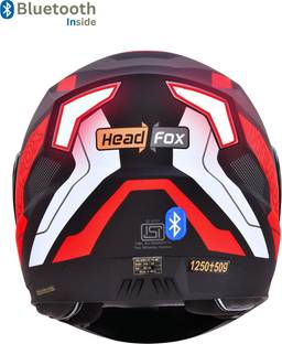 HEADFOX N2 Smart Bluetooth sba7 Calls | Music | GPS | Waterproof | Voice Command Road DV Motorbike Helmet