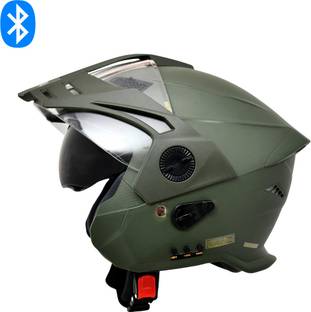HEADFOX N2 AVA ISI Certified Smart Bluetooth Helmet | Calls | Music | Voice Asst. Motorbike Helmet