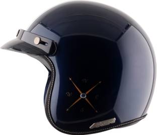 Axor Retro Jet Euro Globe Motorbike Helmet