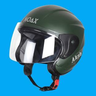 NOAX Kawach Nano half face military green matt Motorbike Helmet