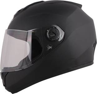 Steelbird SBH-11 Zoom Plus Full Face Dashing Black Motorbike Helmet