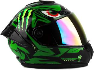 Agx Monster Speed ABS Material with Rainbow Visor Motorbike Helmet