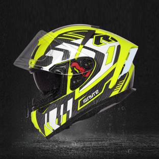 IGNYTE IGN-4 Atomixx ISI/DOT Certified Full Face Graphic Helmet with Inner Sun Shield Motorbike Helmet
