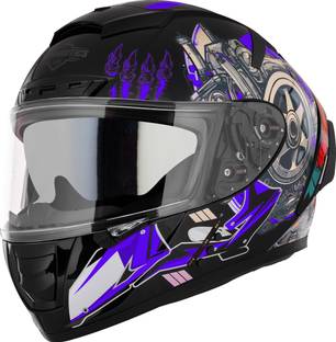 Steelbird SBH-32 Trickster Bluetooth ISI & Dot Certified Full Face Helmet for Men & Women Motorbike Helmet