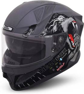 HEADFOX N2F Wolf AI Smart Bluetooth Helmet for Men & Women, ENC, GPS, Calls, LED Blinker Motorbike Helmet