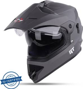 Steelbird Off Road GT ISI Certified Motocross for Men with Inner Sun Shield Motorbike Helmet