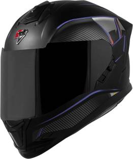 Steelbird SBH-57 Carbon Fighter ISI and DOT Certified Full Face Helmet for Men and Women Motorbike Helmet