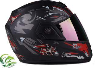 DALPHIN MODA ABS Material Shell Full Face Helmet, Unti UV Scratch Resistance Fog Resistance Motorbike Helmet