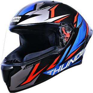 STUDDS Thunder Lightvolt ISI and DOT Certified Full Face Helmet Motorbike Helmet