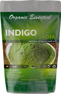 Organic Essentials Indigo Powder For Hair & Beard Dye - Black