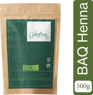 GULMOHAR Organic BAQ Mehandi Powder (Triple Filtered) Sojat Rajasthani Henna Powder