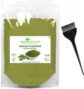 Shudh Online Indigo Powder for Black Hair/Brown Hair, Neel Patti, Avuri Leaf, Neela Amari, Neelayamari, Neli Aku