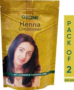 OZONE Henna Conditioner (Mehndi) with Goodness of Ayurvedic Herbs 200gm | Pack of 2