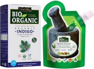 Indus Valley Herbal Heena Paste With Herbal Indigo Powder Combo Pack
