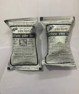 Karishma Herbal Henna Mehendi for Unisex (Black, 100 g) Pack of 2