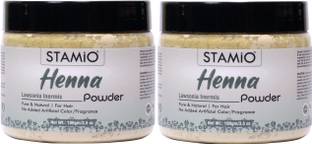 STAMIO Henna Powder for Hair Care, 100gm, Pack of 2 (Lawsonia Inermis)