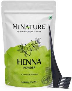 mi nature Henna Powder (LAWSONIA INERMIS)/ 100% Pure| 227 gram (8 oz)