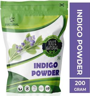 Natural health Products Indigo Powder (Indigofera Tinctoria) For Hair Pure Neel Powder For Black Hair & Beard Dye/Color - Black