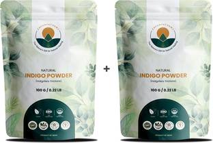 Ayurtatvam Natural Indigo Powder for chemical free hair coloring (Pack of 2)