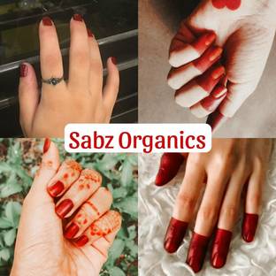 SABZ ORGANICS Natural Nail Henna For Dark brown