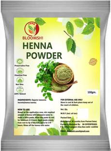 BLOOMSHI Natural Henna Powder, Mehandi for Hair