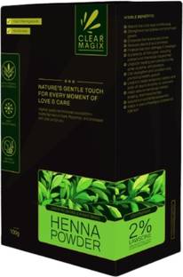 CLEAR MAGIX Henna Hair Repair & Colour, 2% Lawsonia, 100% Chemical free