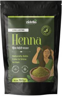 Zidella Henna powder for hair Colour and Growth- Black Henna Powder, Hair Pack & Mask