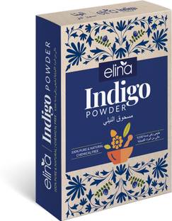 elina Organic Indigo Powder for Hair Growth 100% Pure & Natural Black Color Leaf Dye