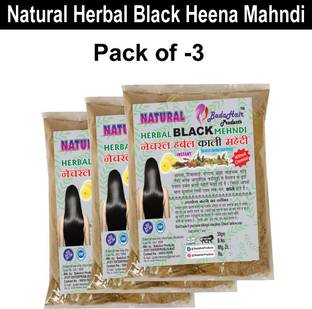 BadaHair Natural Organic Heena/mehandi Powder for Hair Mehndi for Amonia Free (3x30gm)
