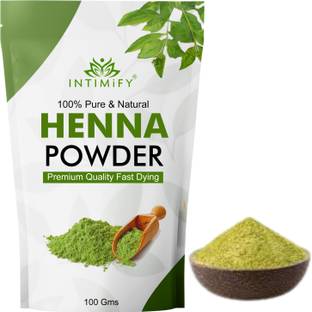 INTIMIFY Henna Powder for Hair, Ideal For Hair Colour (Mehandi), for Hair, Hands & Feet